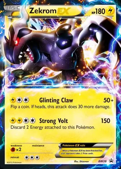 Zekrom-EX BW38/101 BW Black Star Promos Pokemon card