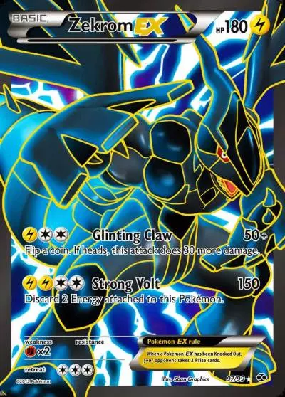 Zekrom-EX 97/99 Next Destinies Pokemon card