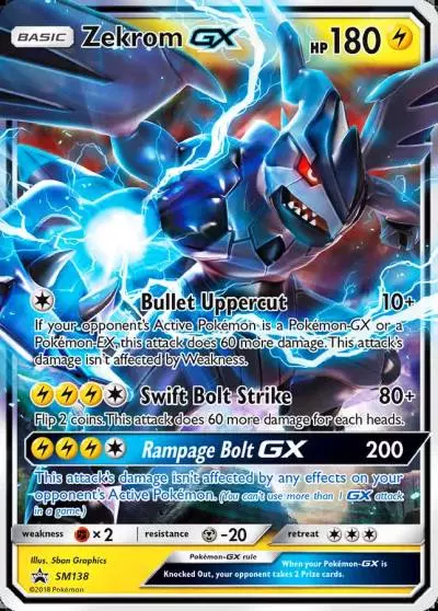 Zekrom-GX SM138/248 SM Black Star Promos Pokemon card
