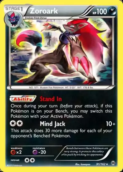Zoroark 91/162 BREAKthrough Pokemon card