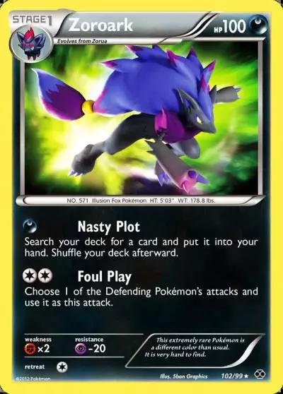 Zoroark 102/99 Next Destinies Pokemon card