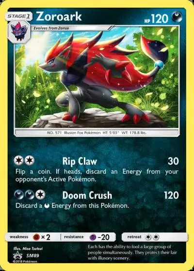 Zoroark SM89/248 SM Black Star Promos Pokemon card