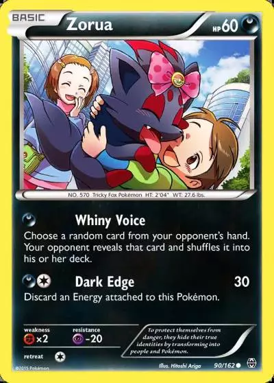 Zorua 90/162 BREAKthrough Pokemon card