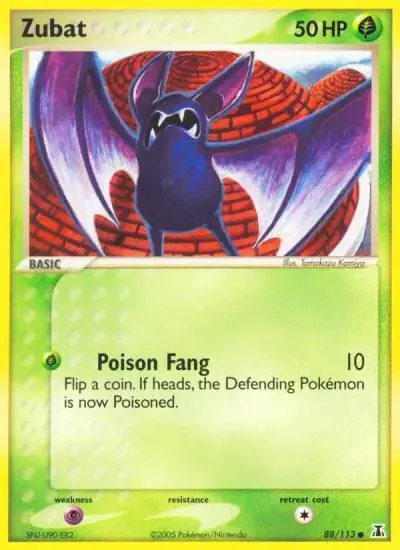 Zubat 88/113 Delta Species Pokemon card
