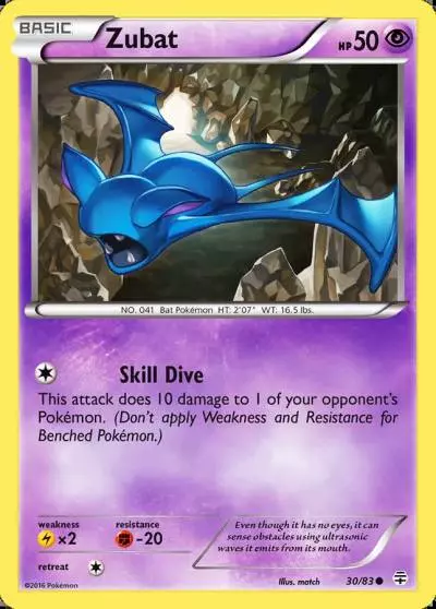 Zubat 30/83 Generations Pokemon card