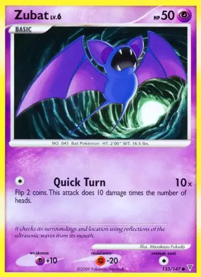 Zubat 133/147 Supreme Victors Pokemon card