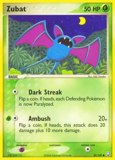 Zubat 82/109 Team Rocket Returns Pokemon card