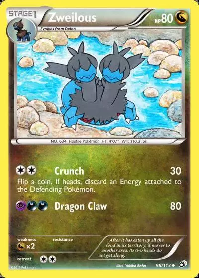 Zweilous 98/113 Legendary Treasures Pokemon card