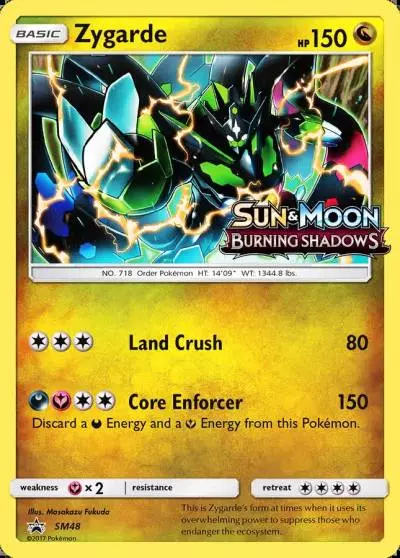 Zygarde SM48/248 SM Black Star Promos Pokemon card