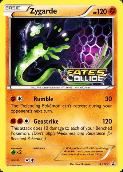Zygarde XY129/211 XY Black Star Promos Pokemon card
